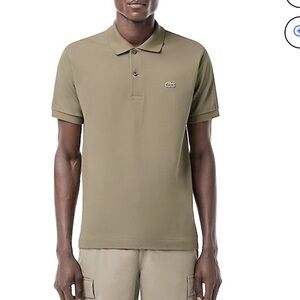 Lacoste Mens Polo Shirt Collared Classic Fit Top - Tan
